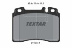 TEXTAR Piduriklotsi komplekt,  ketaspidur Q+ 2115307