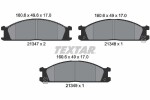 TEXTAR Piduriklotsi komplekt,  ketaspidur 2134702