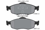 TEXTAR Piduriklotsi komplekt,  ketaspidur 2139408