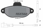 TEXTAR Piduriklotsi komplekt,  ketaspidur Q+ 2143609
