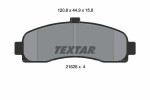 TEXTAR Piduriklotsi komplekt,  ketaspidur 2162601