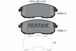 TEXTAR Piduriklotsi komplekt,  ketaspidur 2163301