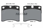 TEXTAR Piduriklotsi komplekt,  ketaspidur Q+ 2163501