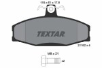 TEXTAR Piduriklotsi komplekt,  ketaspidur 2166201