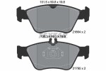 TEXTAR Piduriklotsi komplekt,  ketaspidur Q+ 2166404