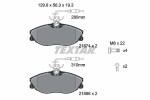 TEXTAR Piduriklotsi komplekt,  ketaspidur Q+ 2167403
