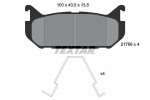 TEXTAR Piduriklotsi komplekt,  ketaspidur 2176603
