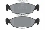 TEXTAR Piduriklotsi komplekt,  ketaspidur Q+ 2182702
