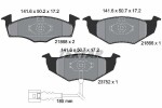 TEXTAR Piduriklotsi komplekt,  ketaspidur Q+ 2186801