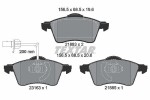 TEXTAR Piduriklotsi komplekt,  ketaspidur Q+ 2188501