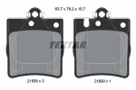 TEXTAR Piduriklotsi komplekt,  ketaspidur Q+ 2189803