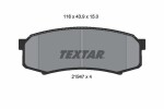 TEXTAR  Piduriklotsi komplekt,ketaspidur 2194701