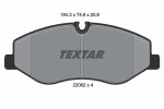 TEXTAR Piduriklotsi komplekt,  ketaspidur Q+ 2206201