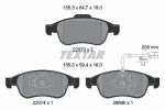 TEXTAR Комплект тормозных колодок,  дисковый тормоз Q+ 2207301