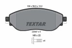 TEXTAR Piduriklotsi komplekt,  ketaspidur Q+ 2208701