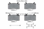 TEXTAR Piduriklotsi komplekt,  ketaspidur Q+ 2209401