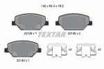 TEXTAR Piduriklotsi komplekt,  ketaspidur 2213901