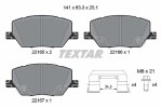 TEXTAR Piduriklotsi komplekt,  ketaspidur Q+ 2216503