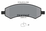 TEXTAR Piduriklotsi komplekt,  ketaspidur Q+ 2222301
