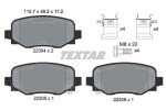 TEXTAR Piduriklotsi komplekt,  ketaspidur Q+ 2230401