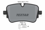 TEXTAR Piduriklotsi komplekt,  ketaspidur Q+ 2230701