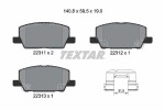 TEXTAR Piduriklotsi komplekt,  ketaspidur Q+ 2231102