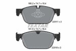 TEXTAR Piduriklotsi komplekt, ketaspidur Q+ 2231701