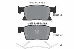 TEXTAR Piduriklotsi komplekt,  ketaspidur 2234501