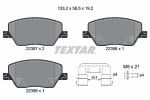 TEXTAR Piduriklotsi komplekt,  ketaspidur Q+ 2239701