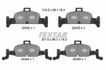 TEXTAR  Piduriklotsi komplekt,ketaspidur Q+ 2240201