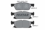 TEXTAR Комплект тормозных колодок,  дисковый тормоз Q+ 2241201