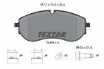 TEXTAR Piduriklotsi komplekt,  ketaspidur Q+ 2249301