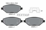 TEXTAR Piduriklotsi komplekt,  ketaspidur Q+ 2252201