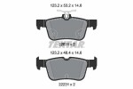 TEXTAR Piduriklotsi komplekt,  ketaspidur Q+ 2253105