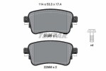 TEXTAR Piduriklotsi komplekt,  ketaspidur 2258801