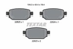 TEXTAR Piduriklotsi komplekt,  ketaspidur Q+ 2262301