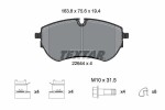 TEXTAR Piduriklotsi komplekt,  ketaspidur Q+ 2264401