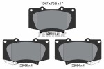 TEXTAR Piduriklotsi komplekt,  ketaspidur 2266301