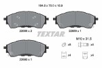 TEXTAR Piduriklotsi komplekt,  ketaspidur Q+ 2268801