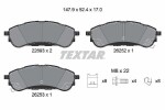 TEXTAR Piduriklotsi komplekt,  ketaspidur Q+ 2269301