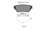 TEXTAR Piduriklotsi komplekt,  ketaspidur 2286401