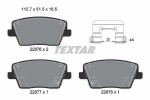 TEXTAR Piduriklotsi komplekt,  ketaspidur Q+ 2287603