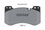 TEXTAR Комплект тормозных колодок,  дисковый тормоз 2289101