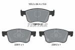 TEXTAR Piduriklotsi komplekt,  ketaspidur Q+ 2291001