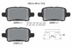 TEXTAR Piduriklotsi komplekt,  ketaspidur 2292301