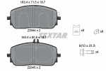 TEXTAR Piduriklotsi komplekt,  ketaspidur 2294401