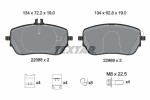 TEXTAR Piduriklotsi komplekt,  ketaspidur 2298801