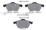 TEXTAR Piduriklotsi komplekt,  ketaspidur Q+ 2301802