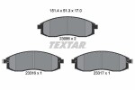 TEXTAR Piduriklotsi komplekt,  ketaspidur 2308601
