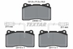 TEXTAR Piduriklotsi komplekt,  ketaspidur Q+ 2309201
